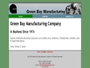 Website Snapshot of Green Bay Mfg. Co.