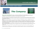Website Snapshot of GREEN EARTH CONSULTING