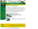Website Snapshot of Green Magazine