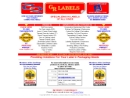 Website Snapshot of GR Labels