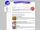 Website Snapshot of G & T INDUSTRIES INC