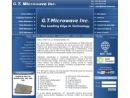 Website Snapshot of G.T. Microwave, Inc.