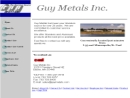 Website Snapshot of Guy Metals, Inc.
