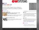 Website Snapshot of GW Systems