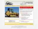 Website Snapshot of Hall Equipment Company, LLC