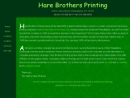 Website Snapshot of Hare Bros. Printing, Inc.