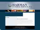 Website Snapshot of HARMAN FUNERAL SERVICES