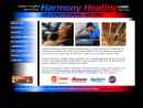 Website Snapshot of Harmony Heating & Air Conditioning