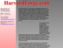 Website Snapshot of Harvard Forge LLC