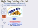 Website Snapshot of Hear Boy Leather Co.