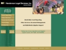 Website Snapshot of Henderson Legal Services, Inc.