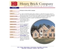 Website Snapshot of Henry Brick Co., Inc.