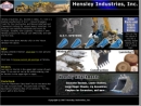 Website Snapshot of Hensley Attachments
