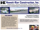 Website Snapshot of HEWETT-KIER CONSTRUCTION INC