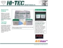 Website Snapshot of Hi-Tec Dental Products
