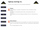 Website Snapshot of HIGHWAY MARKINGS INC
