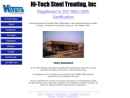 Website Snapshot of Hi-Tech Steel Treating, Inc.