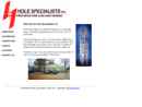 Website Snapshot of Hole Specialists, Inc.