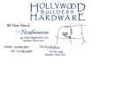 Website Snapshot of Hollywood Builders Hardware
