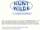 Website Snapshot of HUNT-WILDE CORP