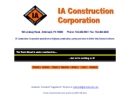 Website Snapshot of IA Construction Corp
