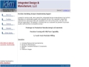 Website Snapshot of INTEGRATED DESIGN & MANUFACTURE, LLC