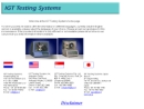 Website Snapshot of I G T Testing Systems, Inc.