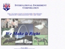 Website Snapshot of International Ingredient Corp.