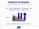 Website Snapshot of INSTITUTE FOR LAW AND JUSTICE