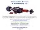 Website Snapshot of INDUSTRIAL MOTORS & MACHINING