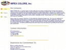 Website Snapshot of IMPEX COLORS, INC