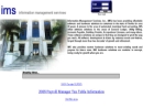 Website Snapshot of Information Management Services