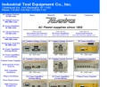 Website Snapshot of Industrial Test Equipment Co.