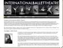 Website Snapshot of INTERNATIONAL BALLET THEATER