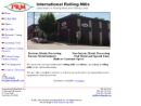 Website Snapshot of International Rolling Mills