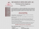 Website Snapshot of Information With Integrity Inc
