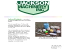 Website Snapshot of Jackson Machinery, Inc.