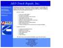 Website Snapshot of J & D TRUCK REPAIR INC
