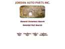 Website Snapshot of Jordan Auto Parts Inc