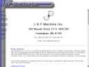 Website Snapshot of J & P Machine, Inc.