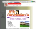 Website Snapshot of JPX CONSTRUCTION COMPANY