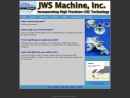 Website Snapshot of JWS MACHINE, INC.