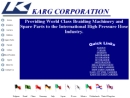 Website Snapshot of Karg Corp.