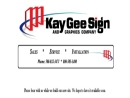 Website Snapshot of Kay Gee Sign & Graphics Co.