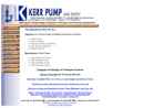 Website Snapshot of Kerr Pump & Supply Co.