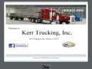 Website Snapshot of Kerr Trucking, Inc.