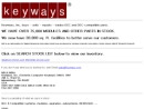 Website Snapshot of KEYWAYS INC