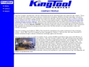 Website Snapshot of King Tool Co.