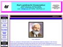 Website Snapshot of Lambrecht Corp., Karl