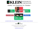 Website Snapshot of Klein Instruments, Inc.